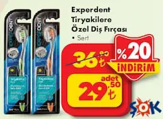 EXPERDENT TİRYAKİLERE ÖZEL DİŞ FIRÇASI SERT